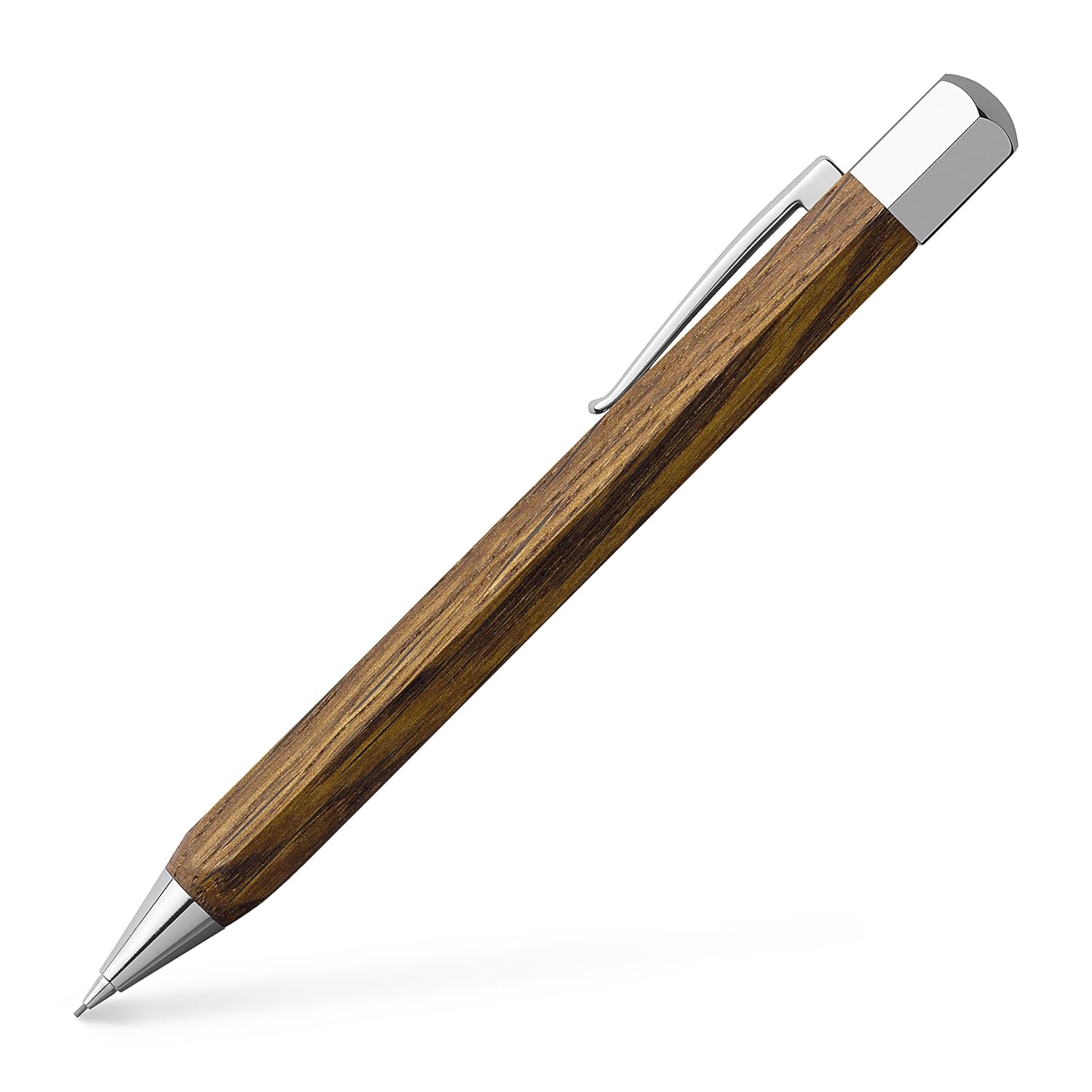 Faber-Castell E-Motion Krom/Ahşap Dolmakalem, Kahverengi (M) Kahverengi