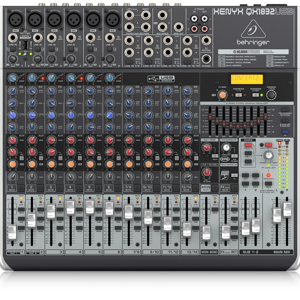 Behringer QX1832USB 18 Kanal Efektli Mikser