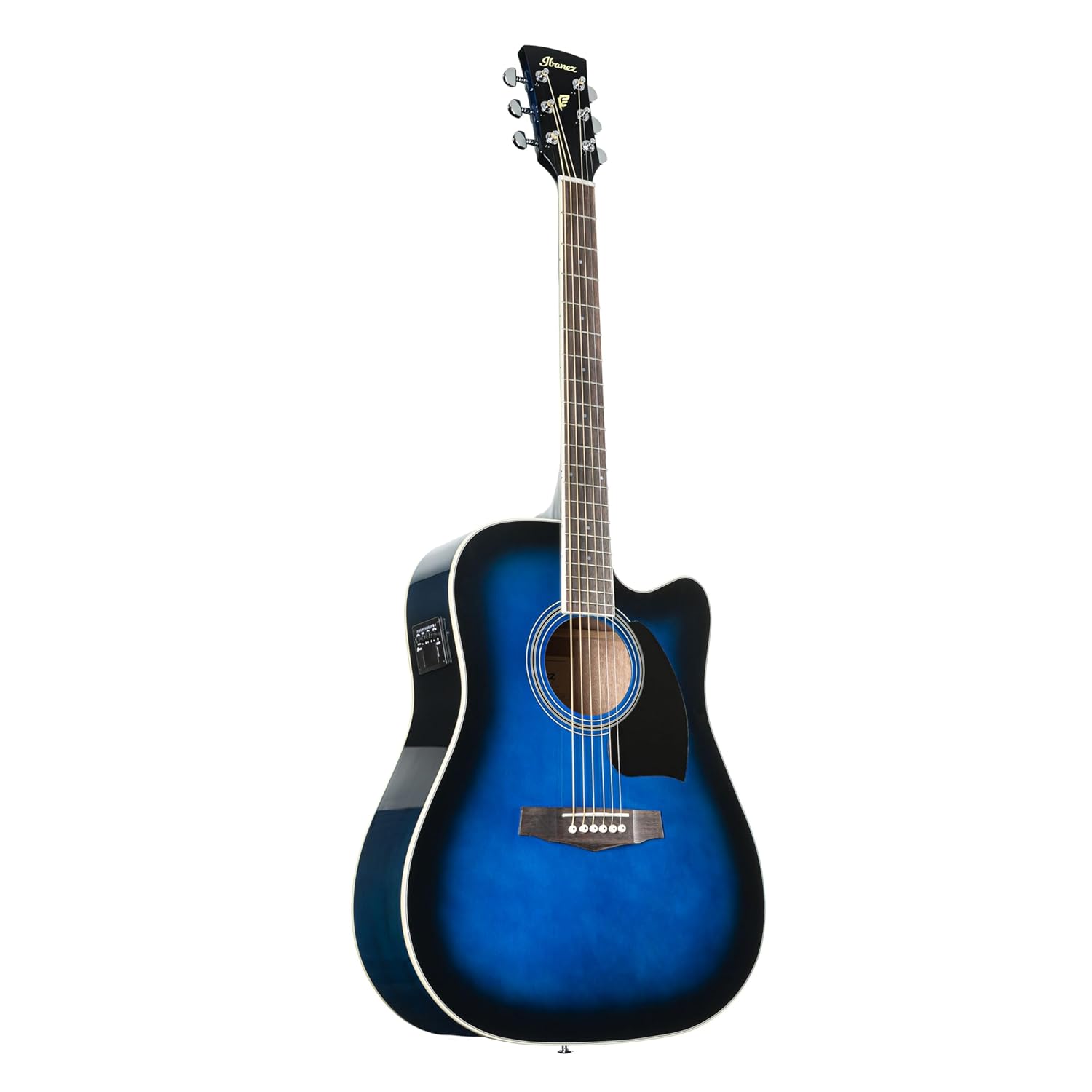 Ibanez PF15ECE-TBS Elektro Akustik Gitar Şeffaf Mavi Sunburst