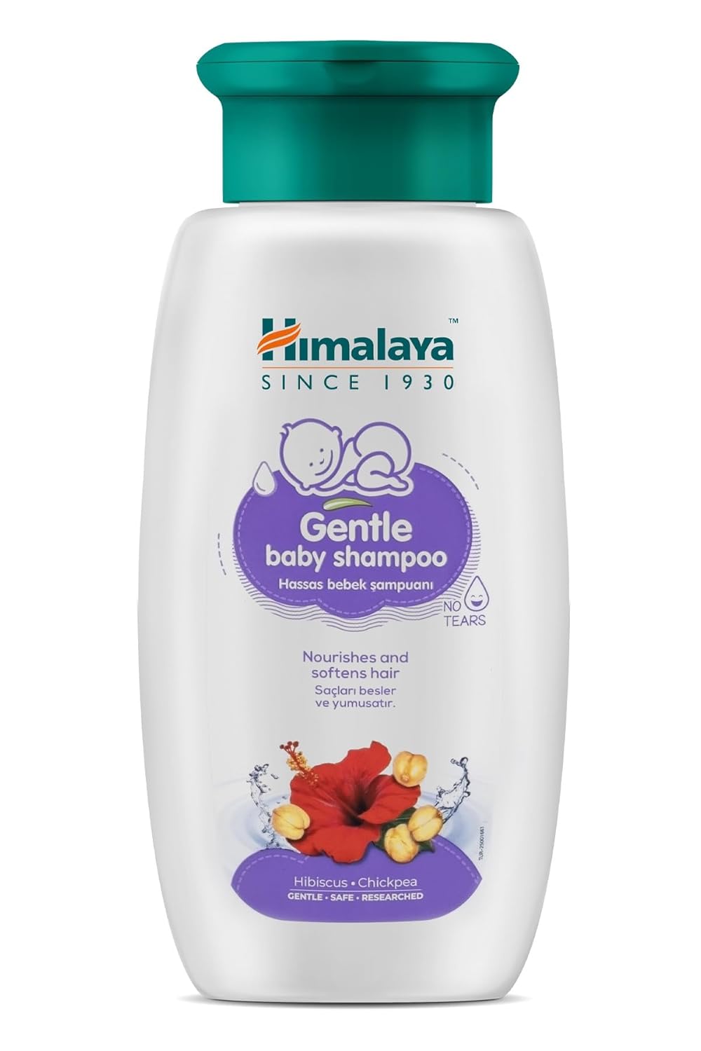 Himalaya Since 1930 Hassas Bebek Şampuanı, Göz Yakmayan, Amber Çiçeği, Nohut, Besleyici, Yumuşatıcı, Parabensiz, Sentetik İçermez, 400 ml