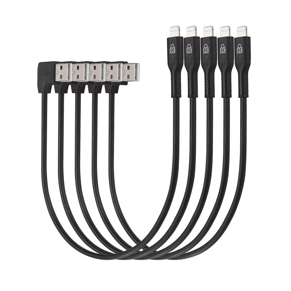 Kensington Lade-Senkronizasyon USB Lightning – 5 adet siyah