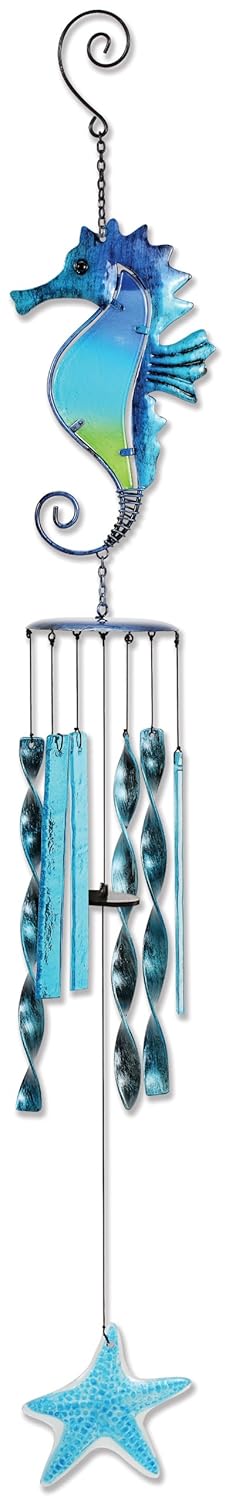 Sunset Vista Design Studios Plaj Koleksiyonu Rüzgar Çanı, Deniz Atı