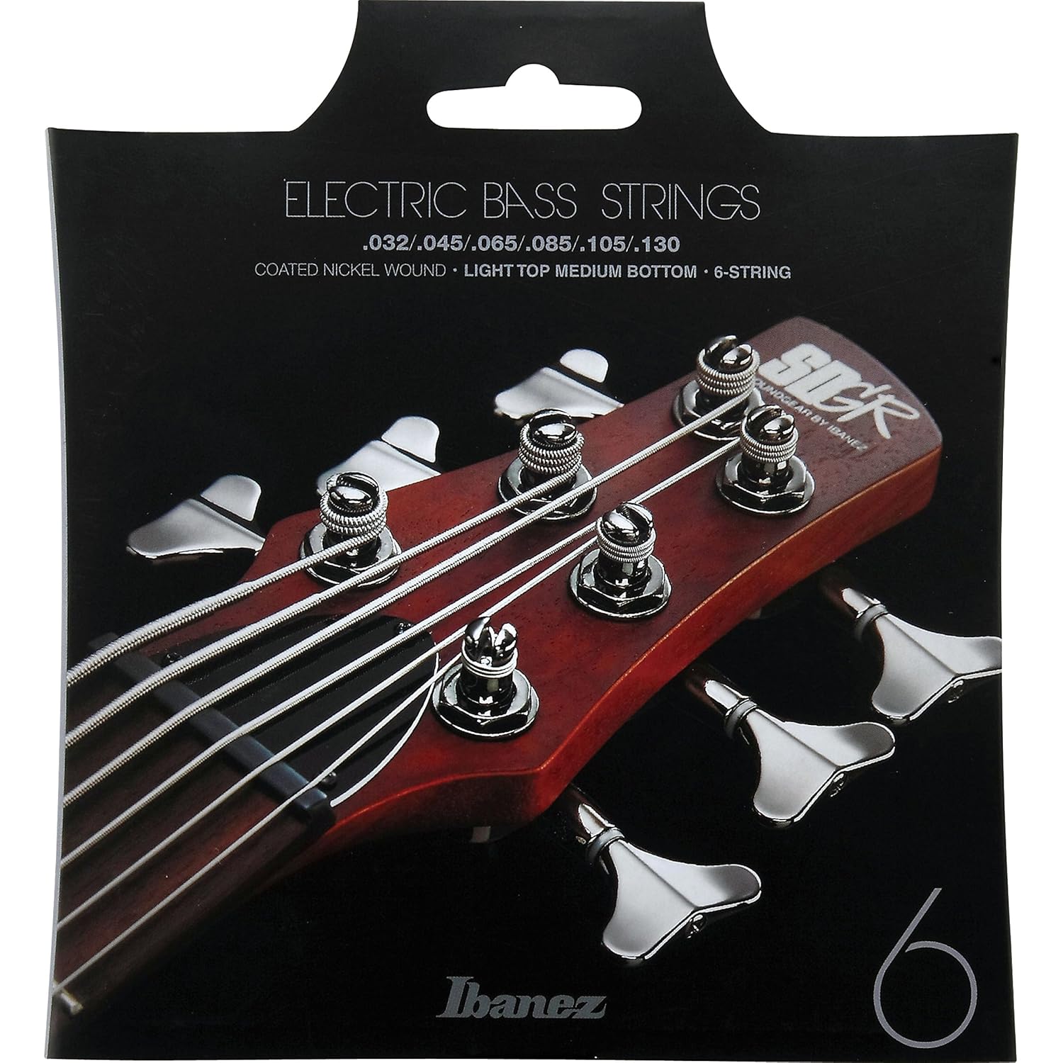 Ibanez IEBS6C Coated 6-String Longscale Bass Takım Tel 6 Telli Bas Gitar Teli 032-130