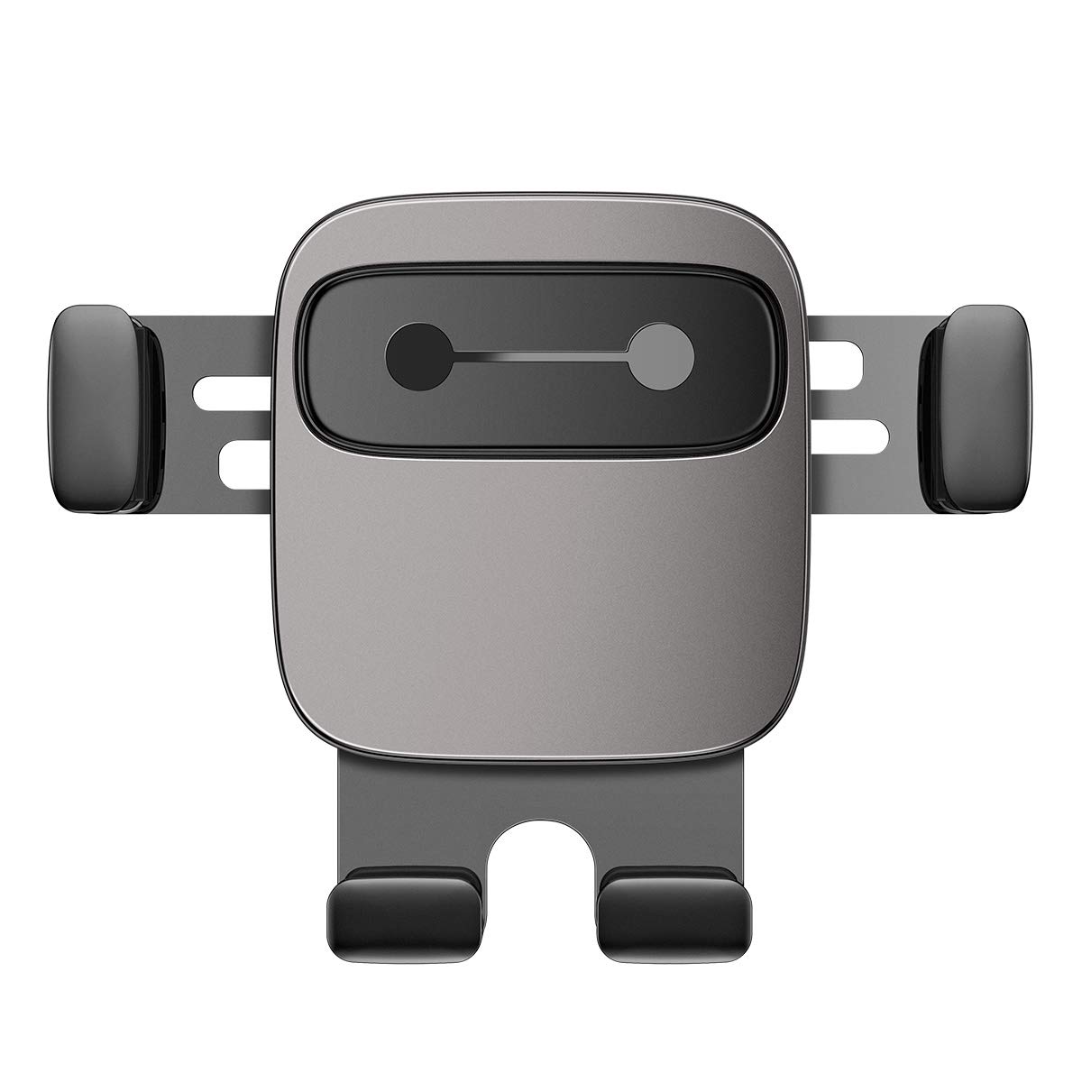 Baseus Cube Gravity, Araç/Otomobil İçi Cep Telefonu Tutucu, Gri - Siyah, Araç Kalorifer Peteği/Havalandırma Mazgalları/Klima Boşluğuna Uygun (Air Vent)
