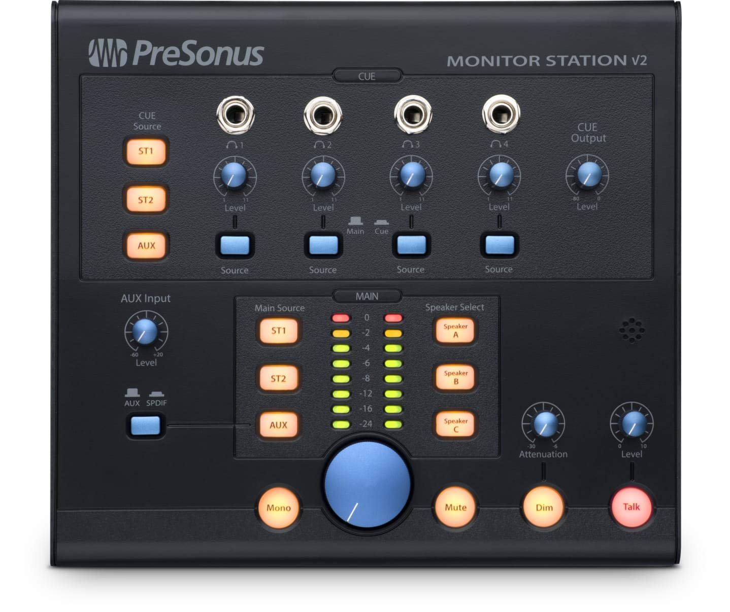 PreSonus Monitor Station V2 Gelişmiş Stüdyo Hoparlör Kontrolcüsü