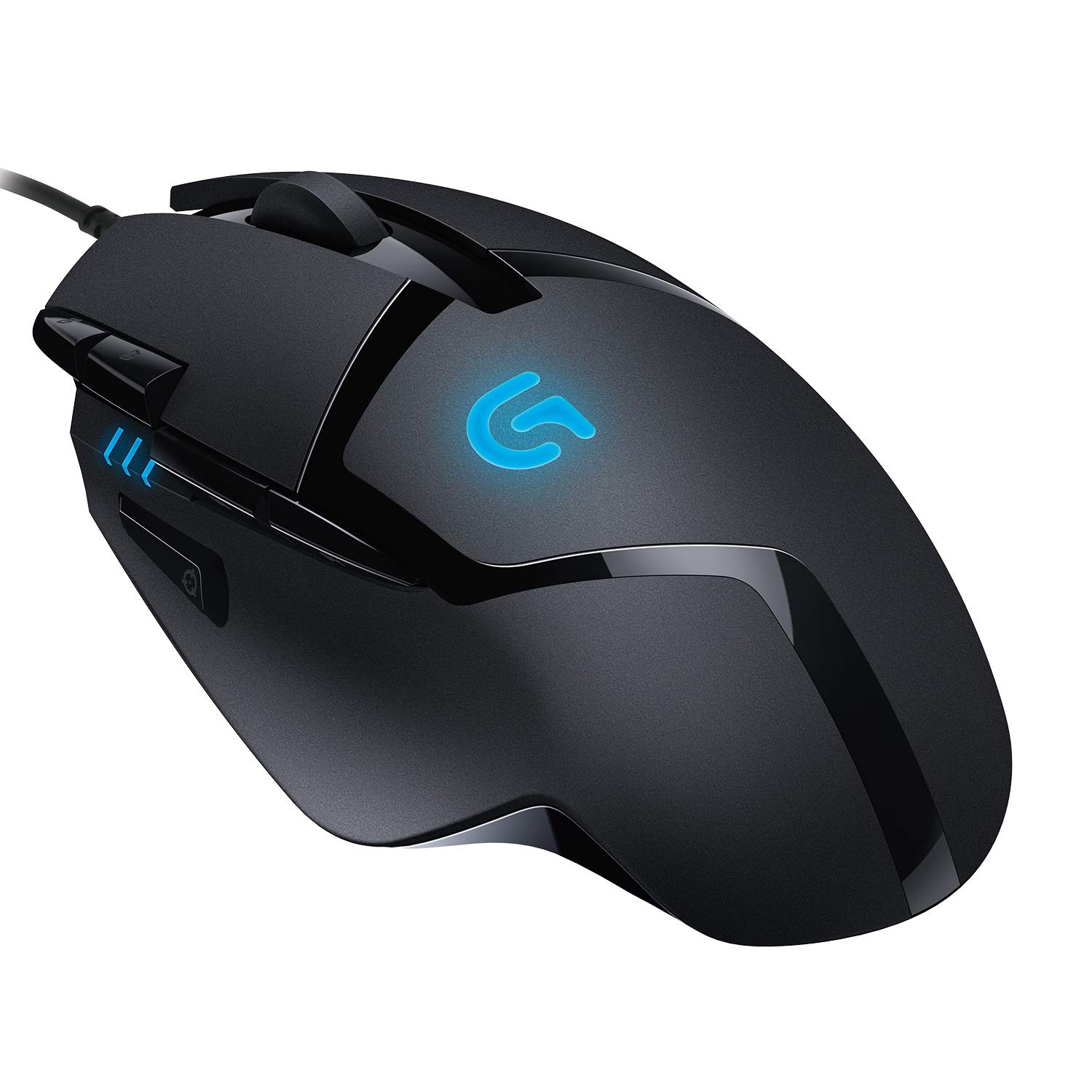 Logitech G G402 Hyperion Fury Kablolu Oyuncu Mouse, 4.000 DPI, Ultra Hızlı 500 IPS İzleme Hızı, 8 Programlanabilir Tuş, 1 ms Bildirim Hızı, Siyah