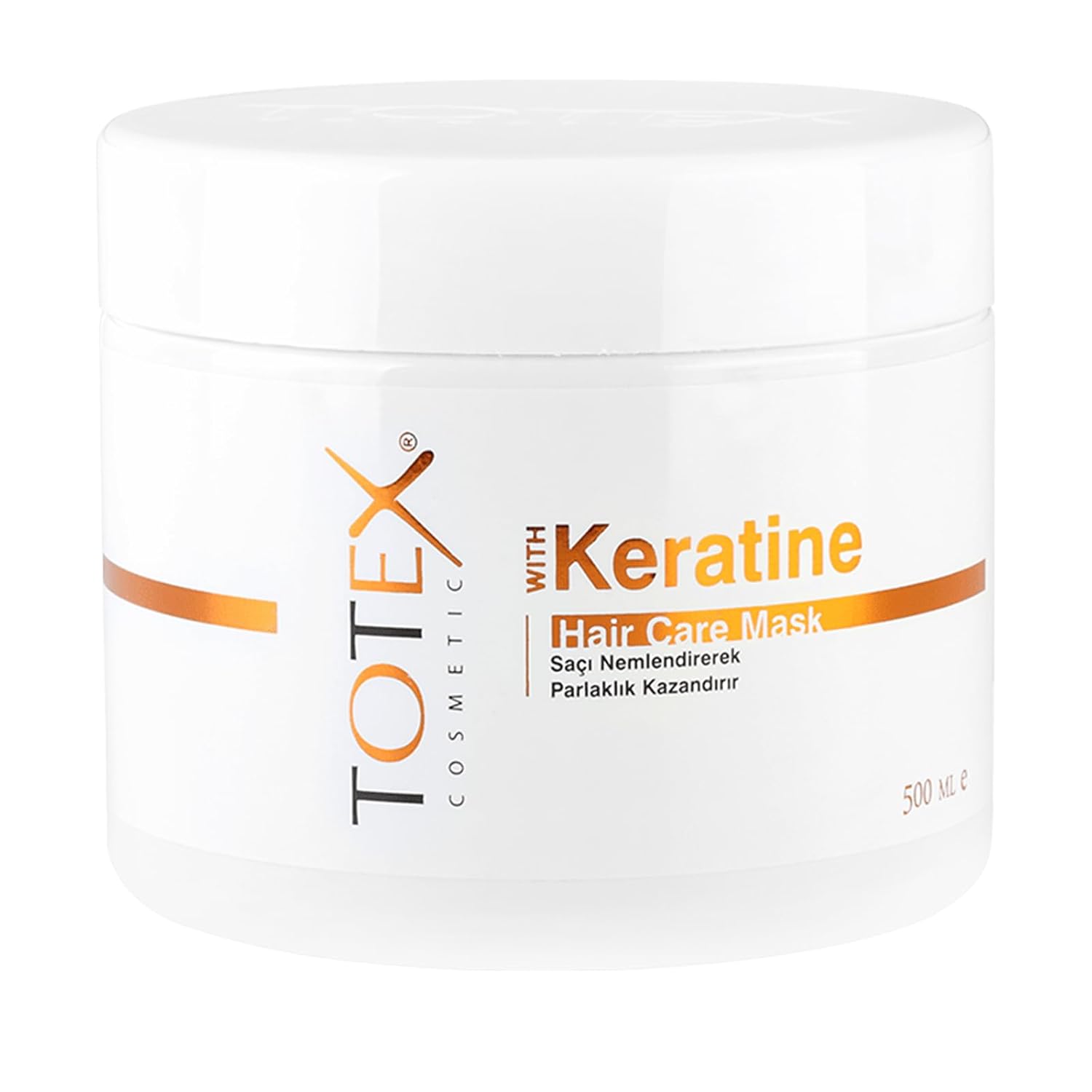 Totex Keratin Saç Bakım Maskesi | Nemlendirici ve Parlaklık Kazandırıcı | Saç Besleyici Tedavi 500 ml