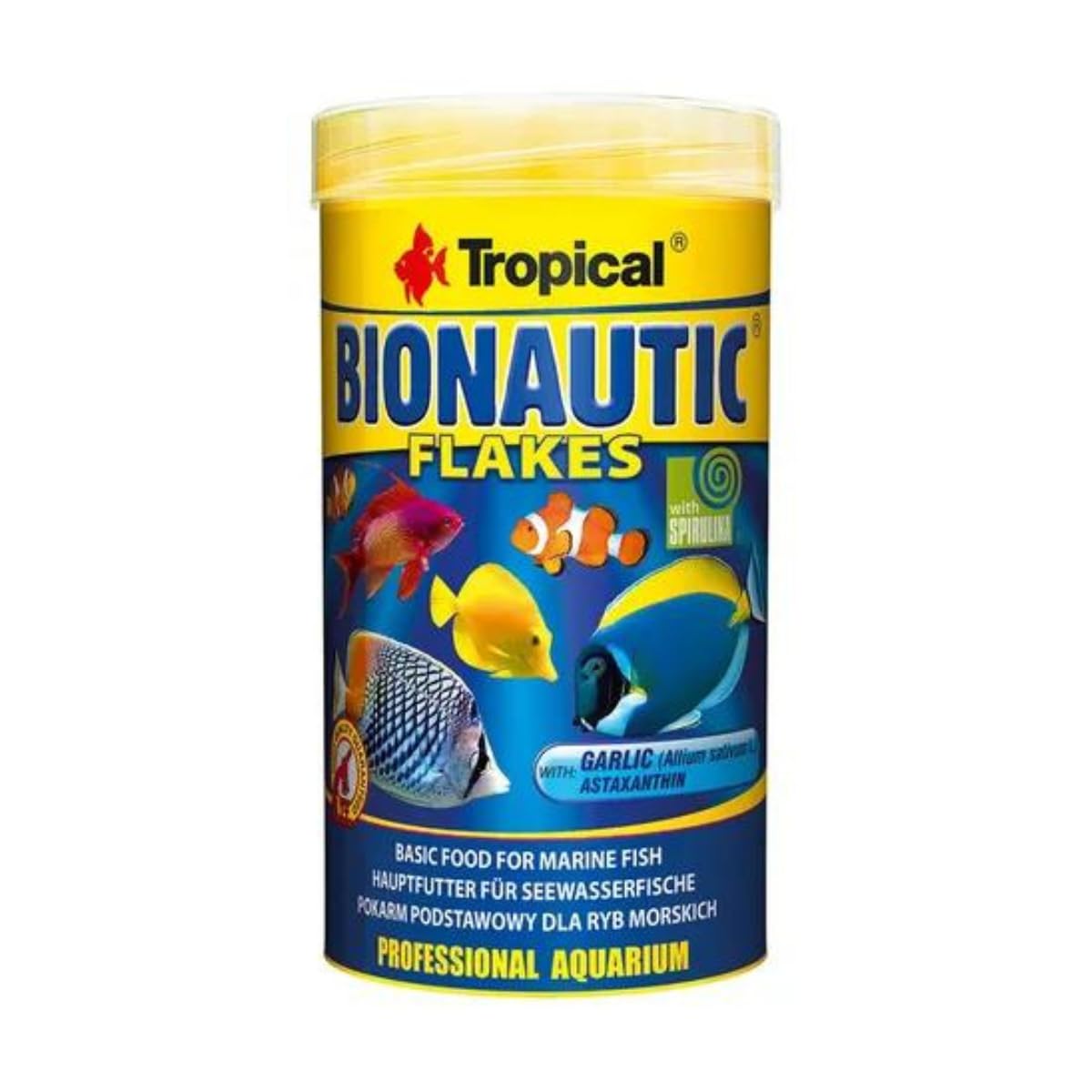 Tropical Bionautic Flakes Tuzlu Su Pul Balık Yemi 250 ml 50 gr