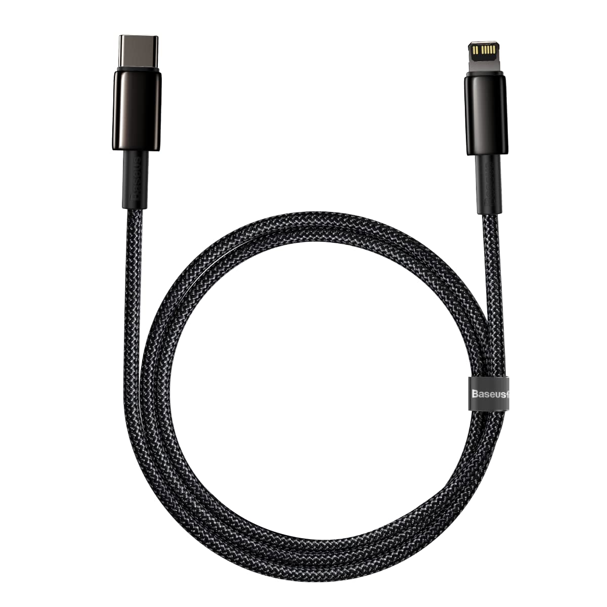 Baseus Tungsten Gold Hızlı Şarj Kablosu Type-C to iP PD 20W, 1m, Siyah