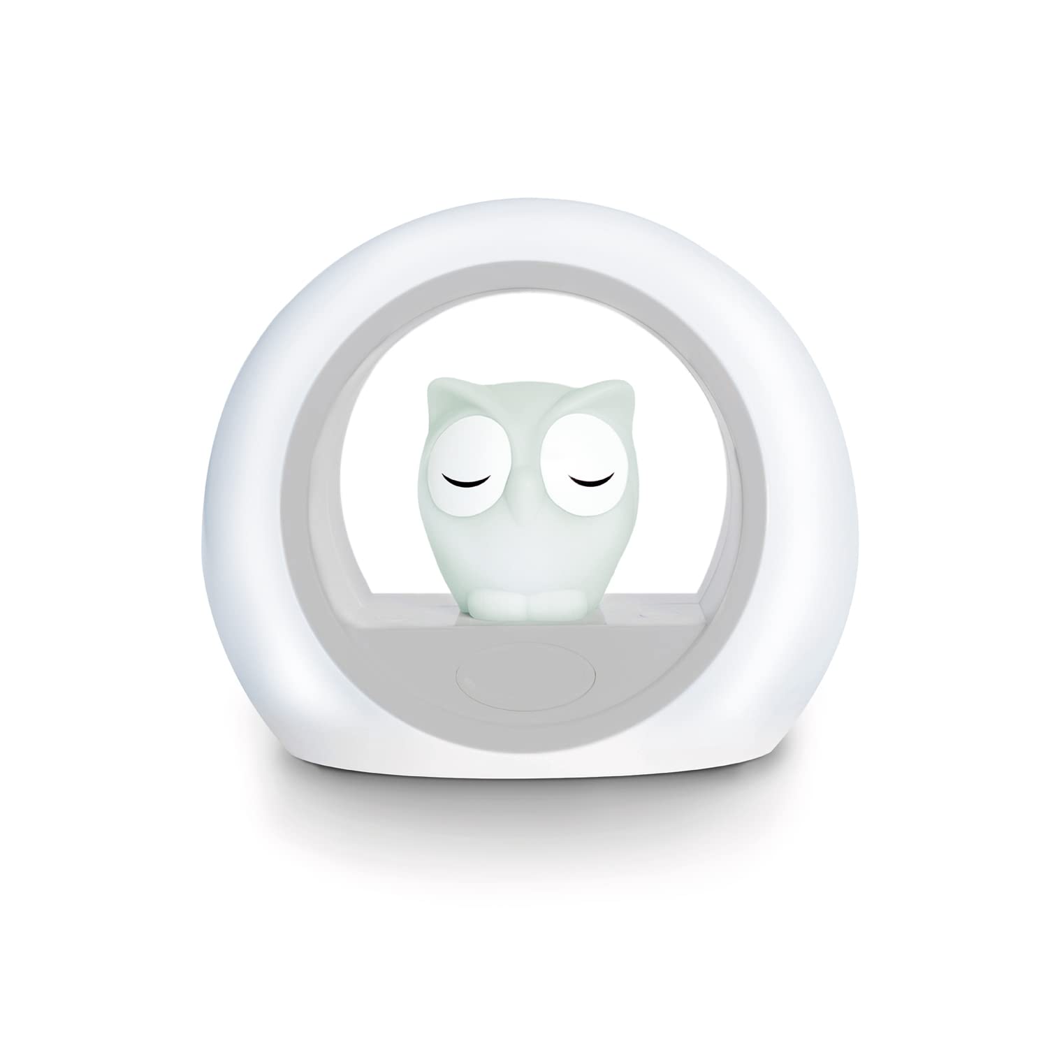 Zazu Kids Lou Ağlama Sensörlü Baykuş Gece Lambası, Gri