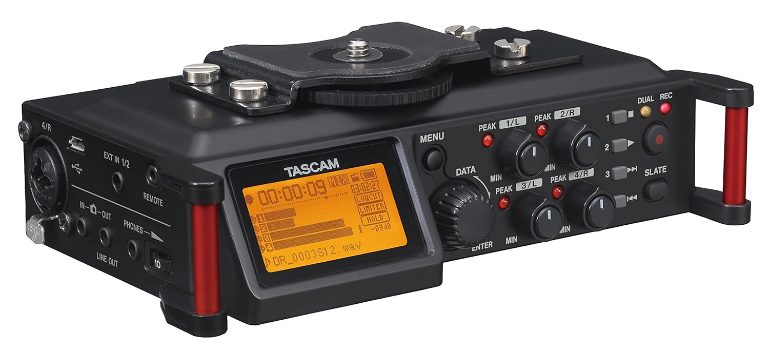 Tascam DR70D DSLR Fotoğraf Makineleri Dört Kanallı Ses Kayıt Cihazı
