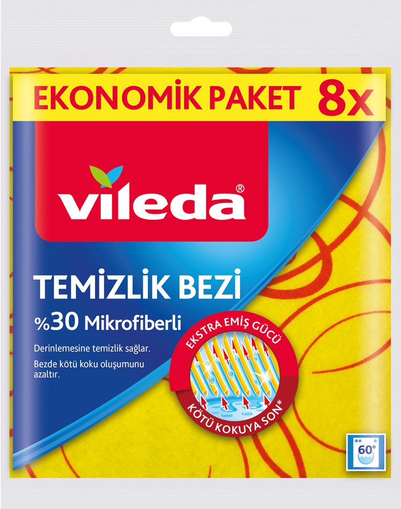 Vileda Temizlik Bezi, 8'li Paket