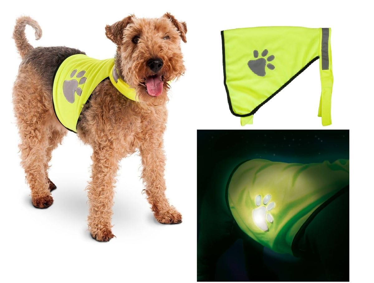 Karlie Gece Yürüyüş Güvenlik Yeleği, Köpek, L, 38 cm