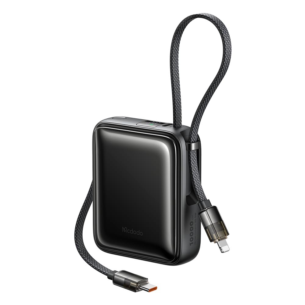 Mcdodo MC-2550 10000mAh 22.5W Dahili Kablolu Mini Powerbank