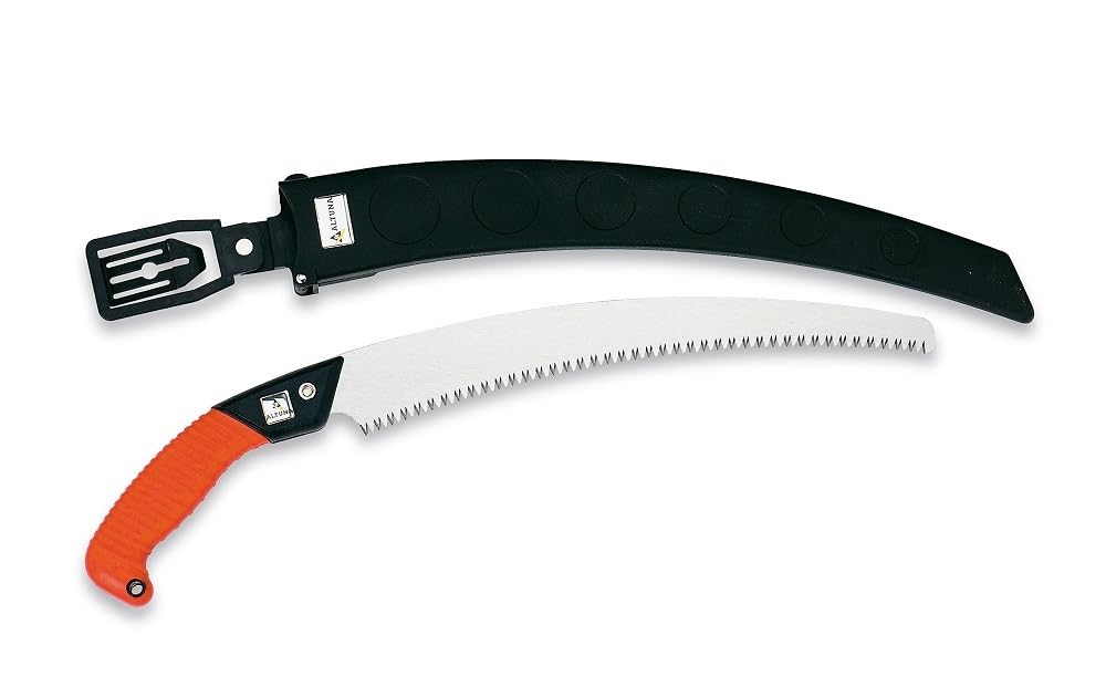 Altuna 29604 Budama Testeresi, Kılıflı, Plastik Saplı,33 Cm Testere Uzunluğu, Eğik tip