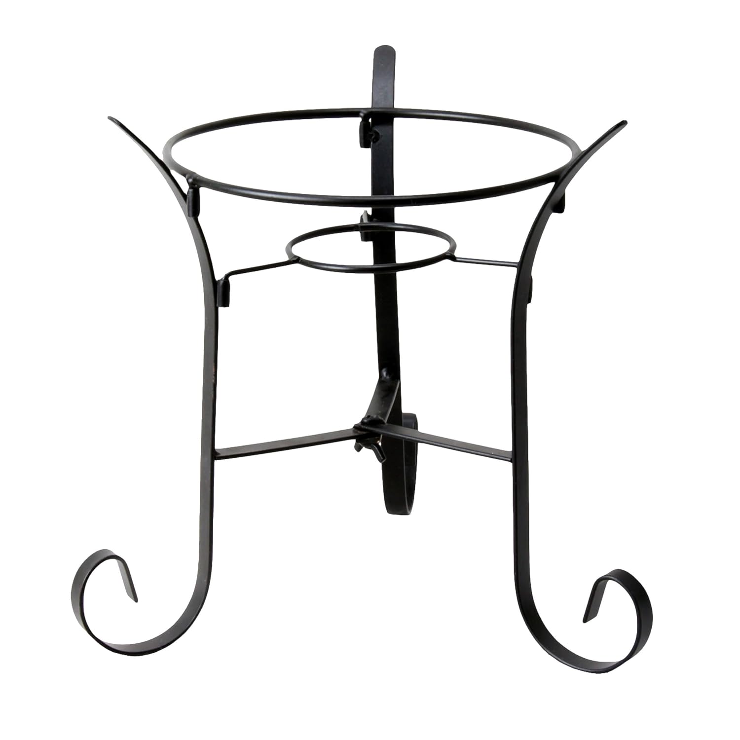 Alpine Corporation 25,4 cm Uzunluğunda İç Mekan/Dış Mekan Cam Gazing Küre Metal Stand, Siyah