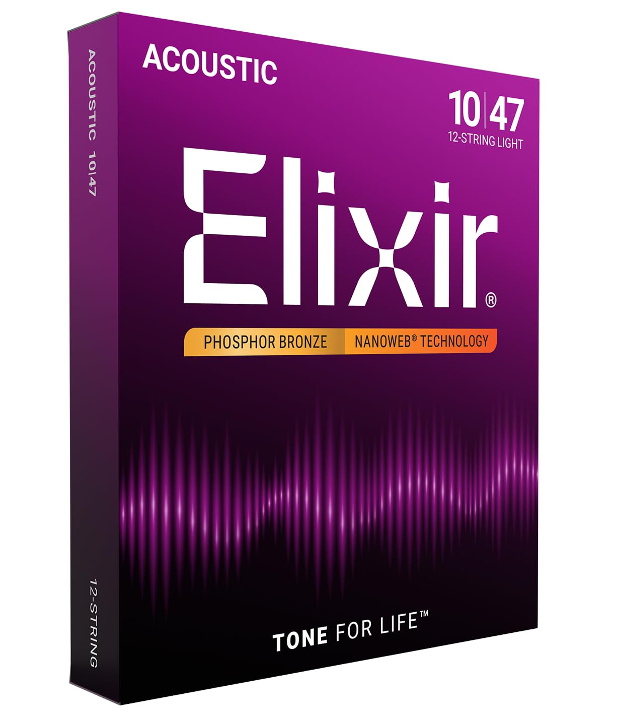 Elixir 16152 Phosphot Bronze Nanoweb 12 Telli Akustik Gitar Teli (10-47)