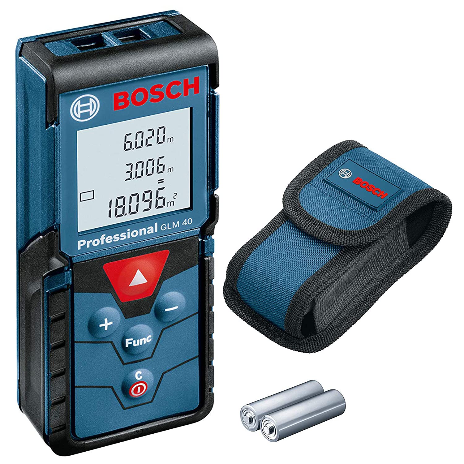 Bosch Professional Measurement Measurement Glm 40 Çizgi Lazer, Ölçme Alanı 0, 15 – 40, 00, Lazer Diyodu 635 Nm, < 1 Mw