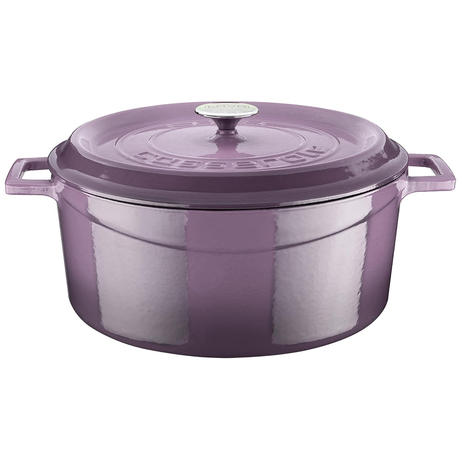 Lava Cookware yuvarlak fırın kabı, çap 28 cm, dökme demir, lila, 28 cm