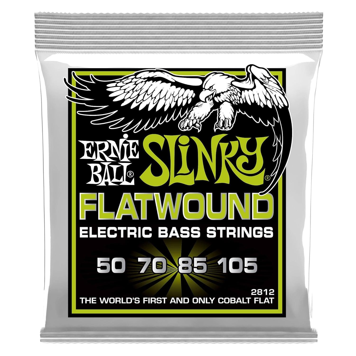 Ernie Ball Normal Slinky Flatwound Elektrik Bas Telleri, Ölçü 50-105