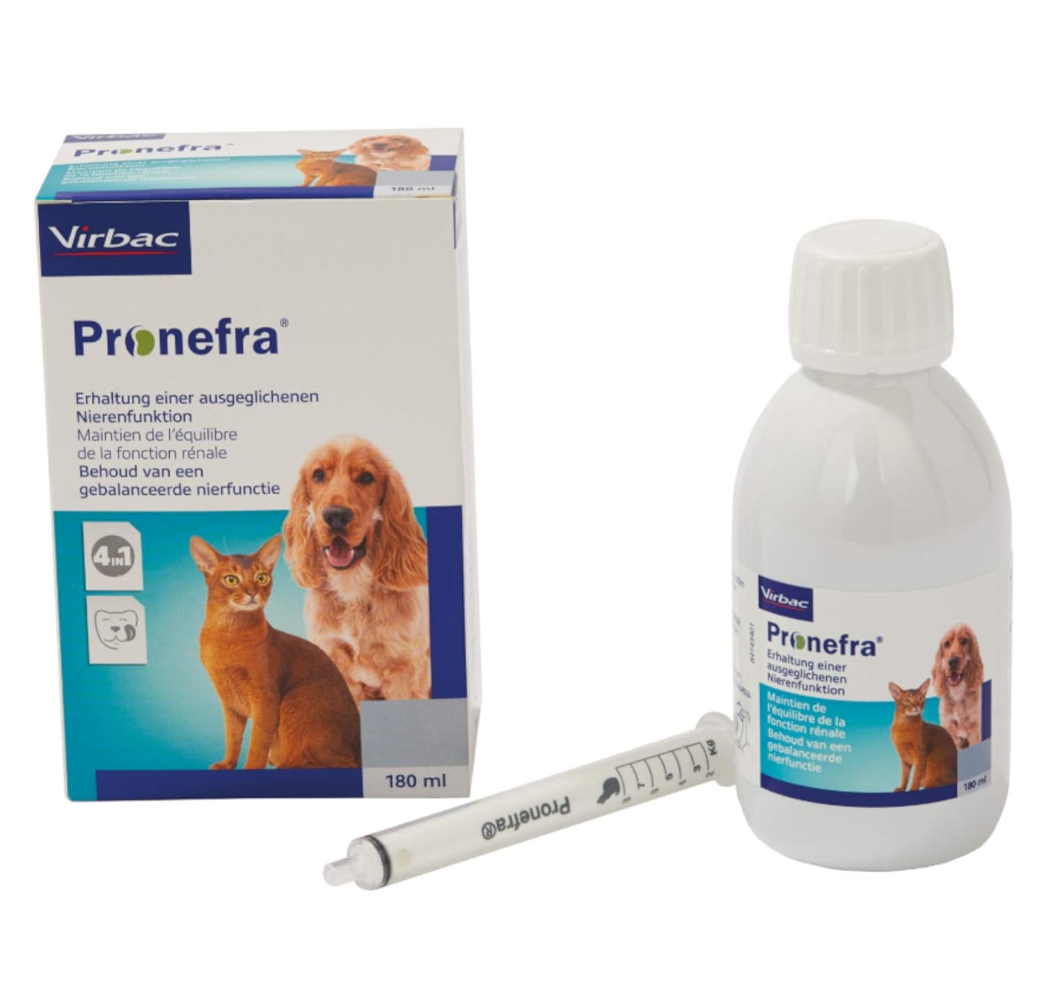 Virbac Pronefra Diyet Takviyesi, Küçük Hayvanlar için, 1 adet (1 x 180 ml)