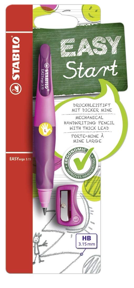 STABILO EASYergo 3.15 Sol - Ergonomik Mekanik Kurşun Kalem - Pembe & Lila Blister