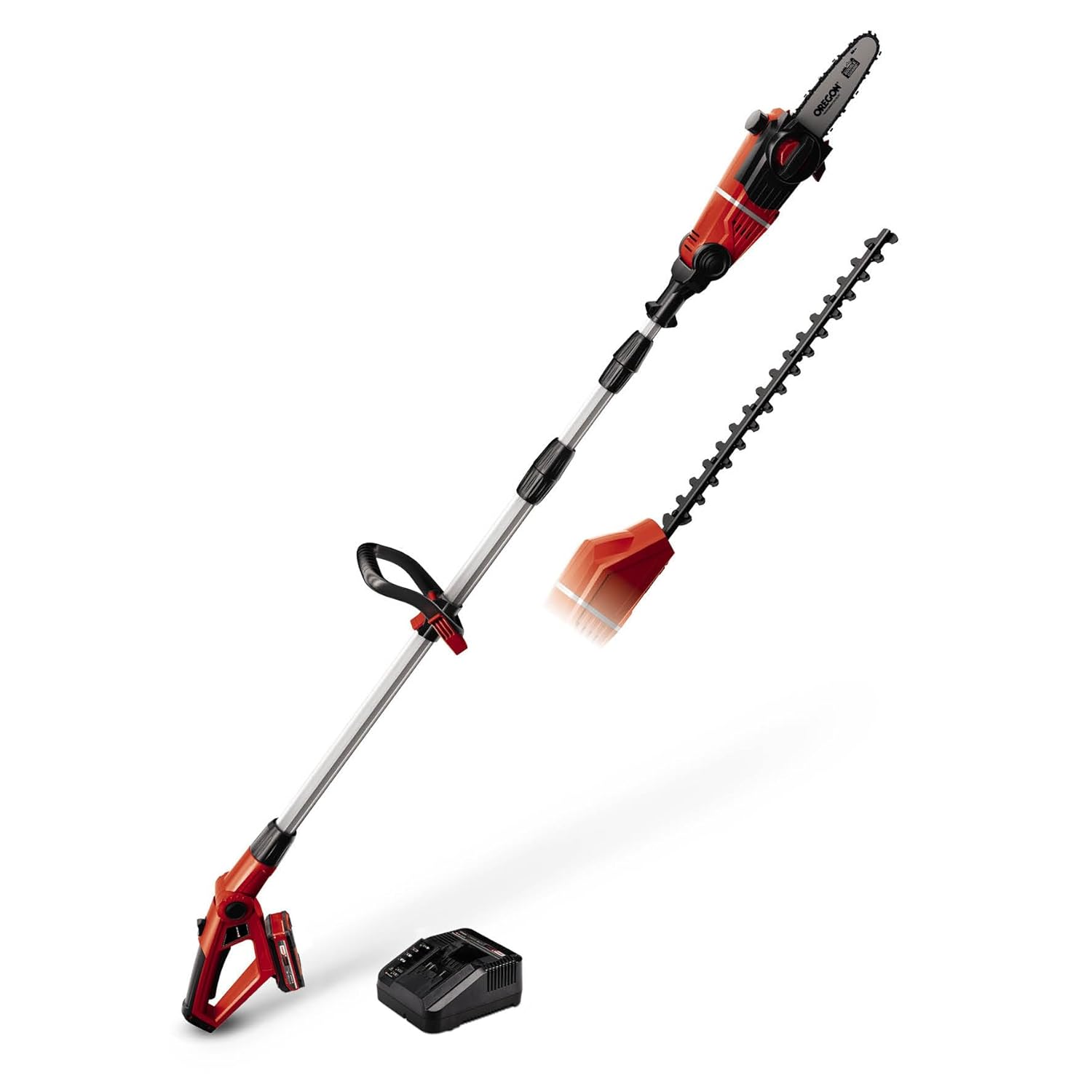 Einhell Akülü Çok Fonksiyonlu Budama GE-HC 18 Li T Kit (18V, 3Ah, 2'si 1 arada çit budama makinesi ve motorlu testere, Oregon kılavuz, akü ve şarj cihazı dahildir) - 3410805