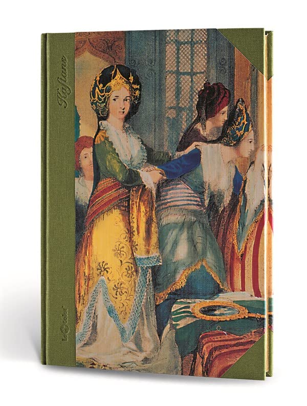 Le Color Osmanlı Kaftan Journal Çizgili Sultan Yeşil