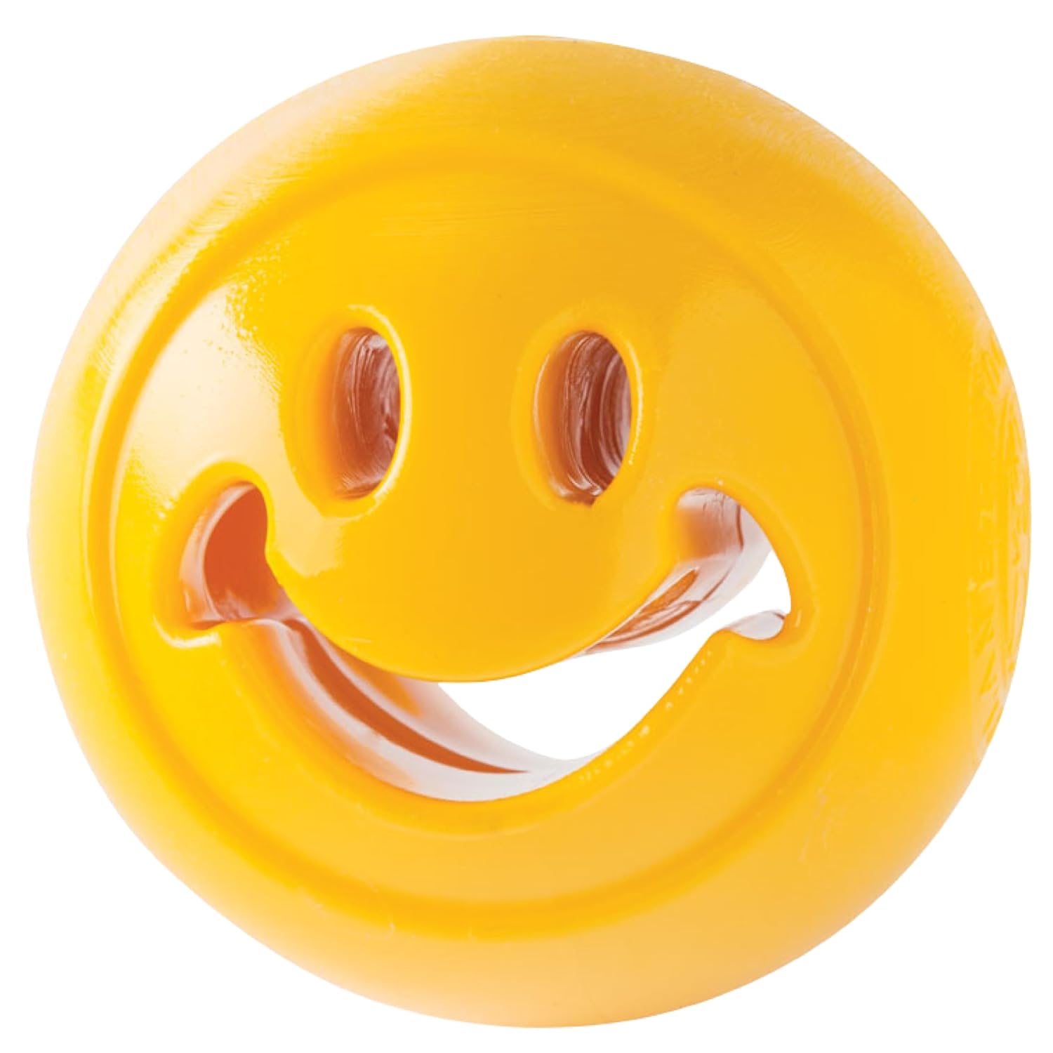 Outward Hound Planet Dog Orbee-Tuff Nooks - Köpekler için atıştırmalık oyuncağı - sarı gülen yüz