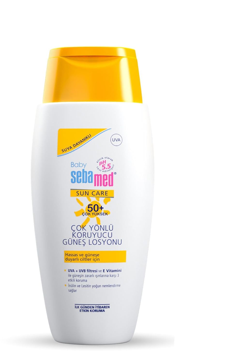Sebamed Baby SPF 50+ UVA - UVB Filtresi ve E Vitamini Etkili Çok Yönlü Koruyucu Çocuk Güneş Losyonu 150 ml