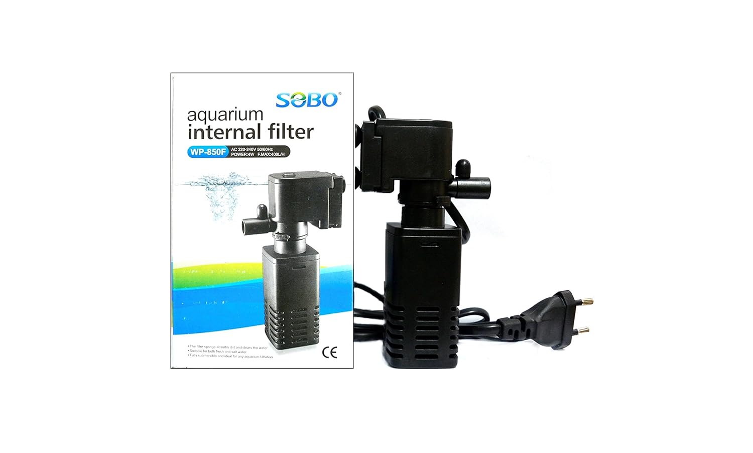 Sobo WP-850F Akvaryum İç Filtresi 400 Lt/H 4 W
