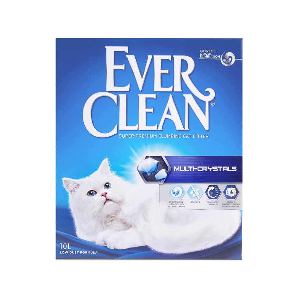 Ever Clean Multicrystal Kokusuz Kedi Kumu İdrar Sorunu Olan Kediler İçin İdeal Yüksek Emilimli 10 Lt