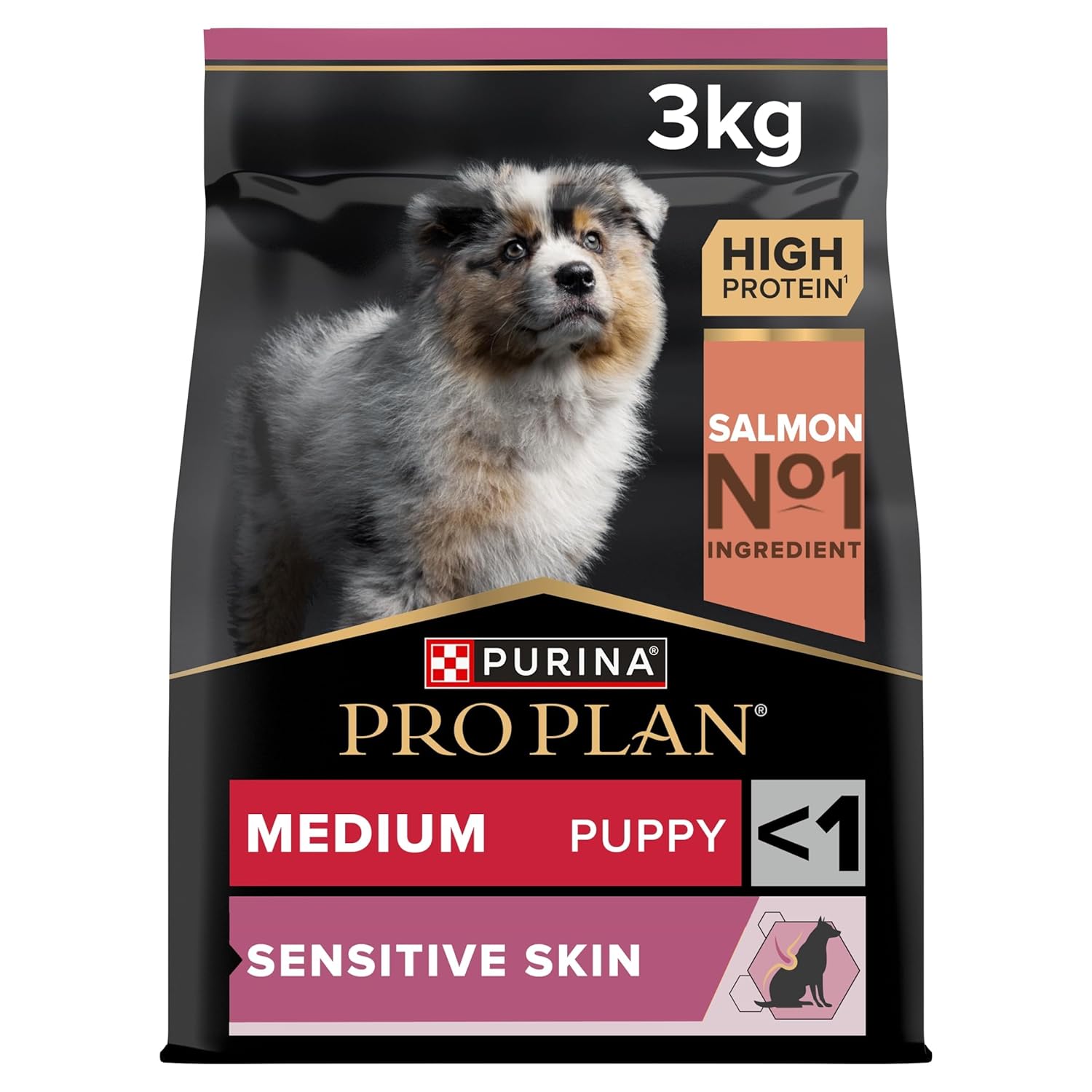 Pro Plan Medium Puppy Somonlu Tam Kuru Orta Irk Yavru Köpek Maması, 3 kg