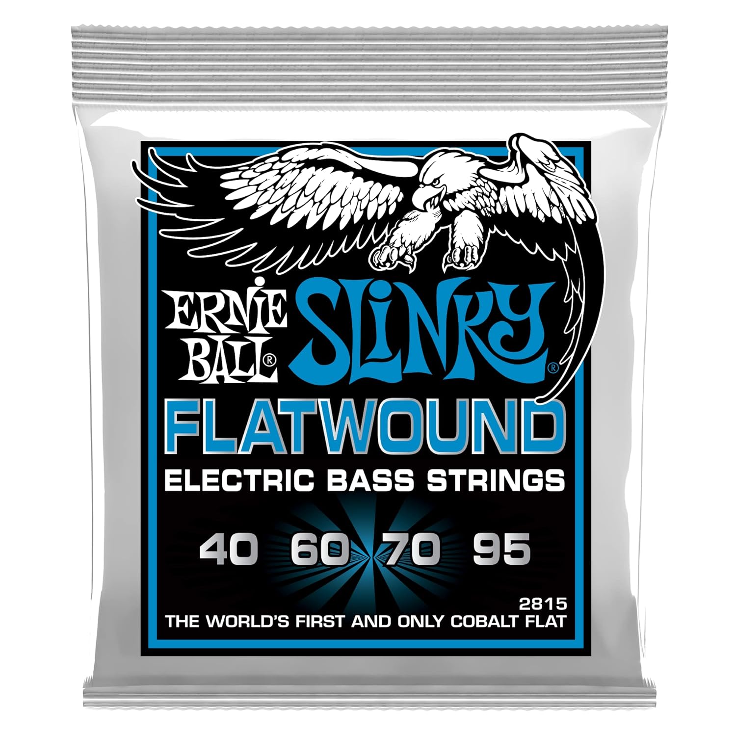 Ernie Ball Extra Slinky Flatwound Elektrik Bas Telleri, Ölçü 40-95