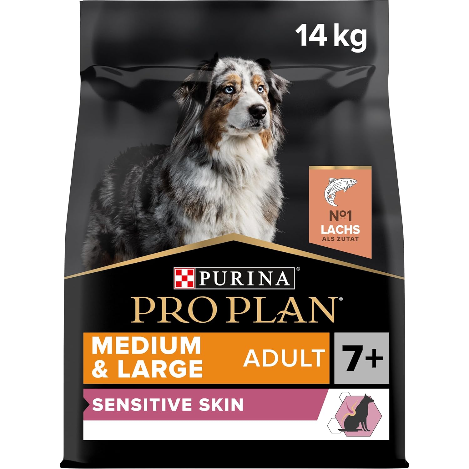 Pro Plan Medium Large Somonlu Kuru Köpek Maması, Yetişkin 7+ Yaş, 14 kg