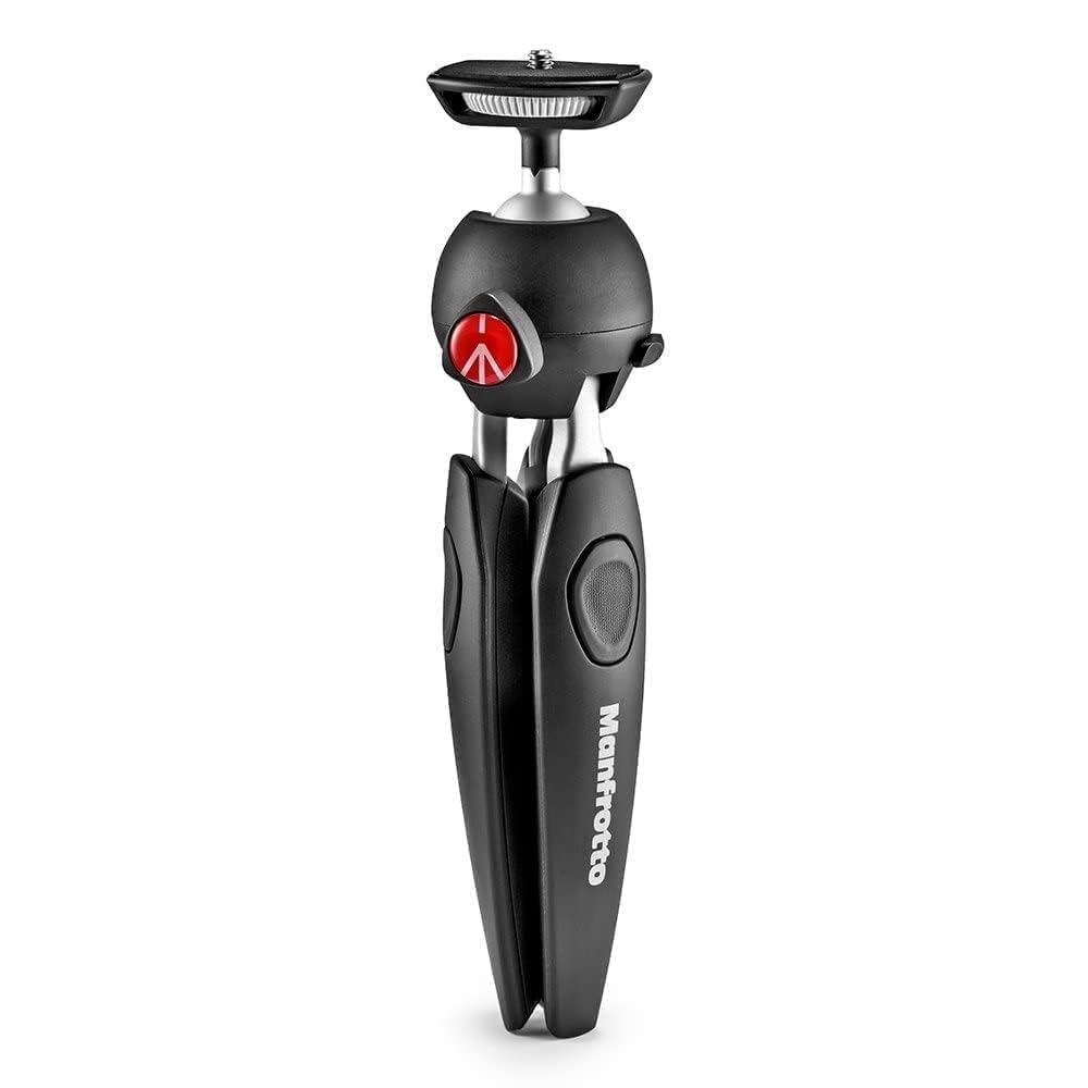 Manfrotto MTPIXIEVO-BK PIXI EVO aynasız kameralar için 2 parçalı mini tripod, kompakt sistem kameraları, DSLR, video, kompakt boyut, alüminyum