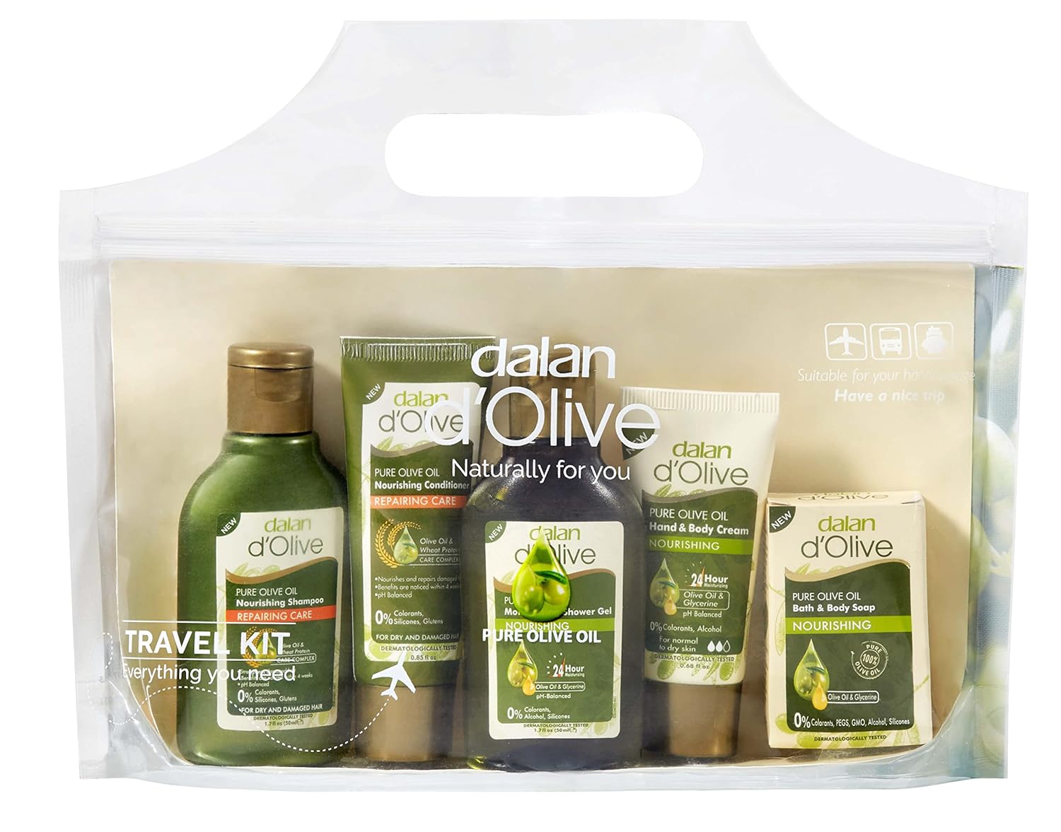 Dalan Dolive Zeytinyağlı Seyehat Seti 5 Li