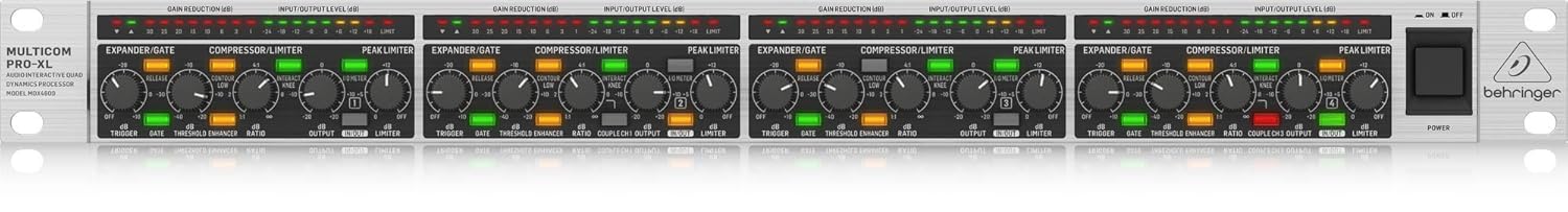 Behringer MDX4600 V2 Dinamik Arttırıcı ve Düşük Kontur Filtreli Referans Sınıfı 4 Kanallı Genişletici