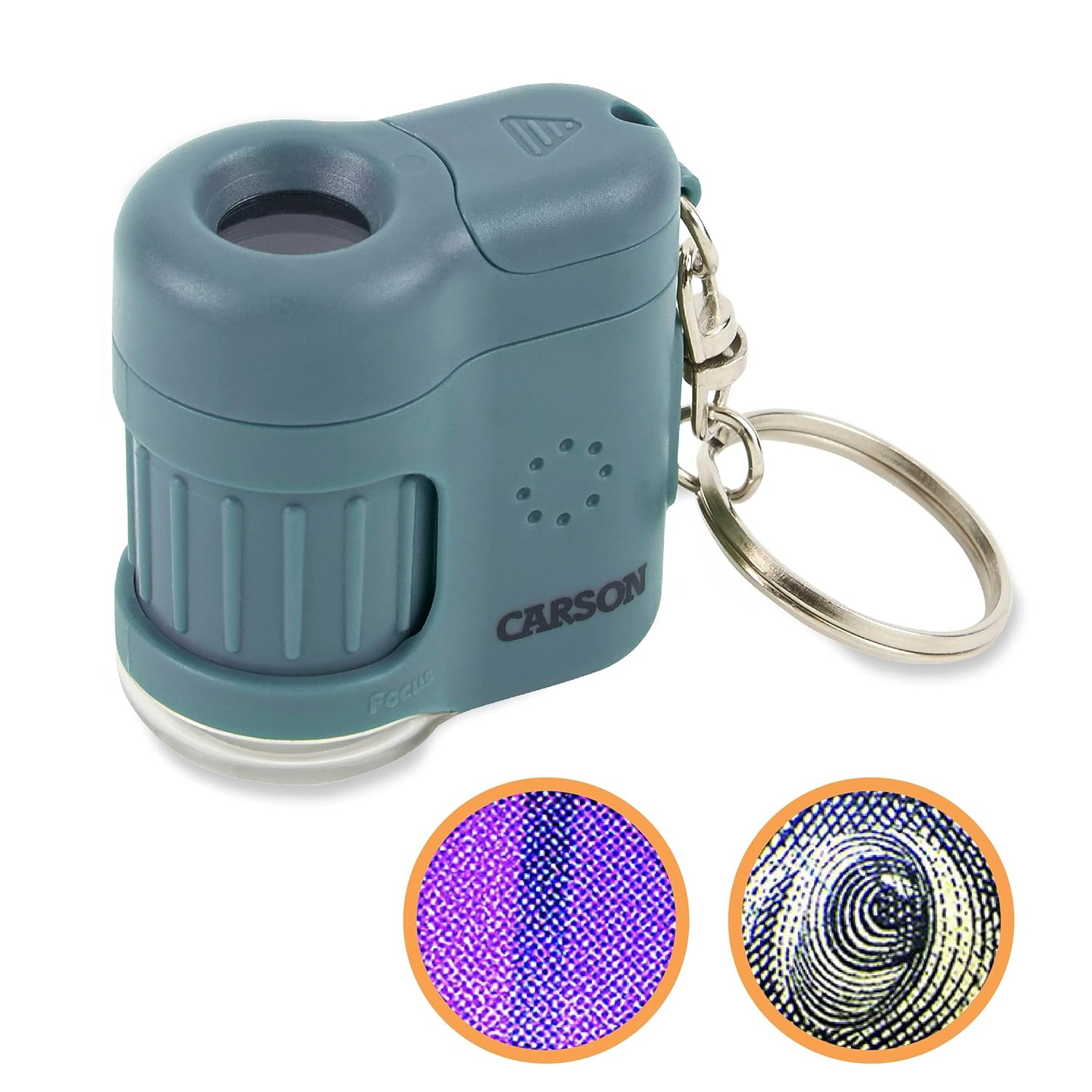 Carson MM-280B MicroMini™ Cep Mikroskobu Anahtarlık, Mavi