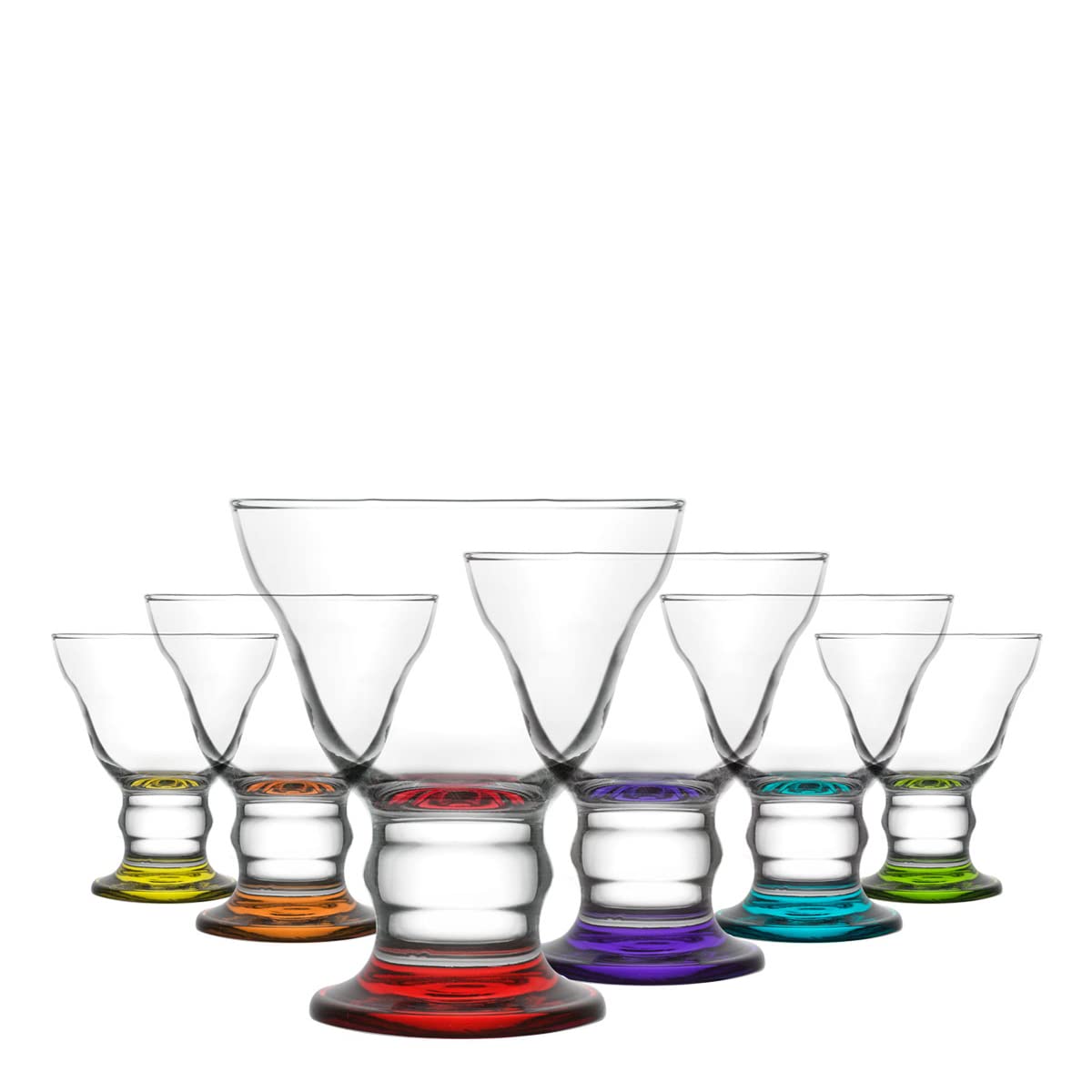 LAV Orion Renkli Tabanlı 6'lı Dondurmalık-Tatlı Servisi