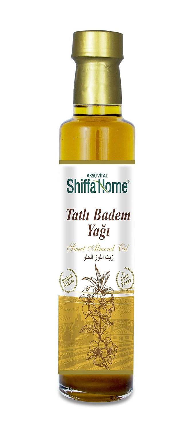 Shiffa Home Tatlı Badem Yağı 250 Ml | Soğuk Sıkım Doğal Cilt ve Saç Bakım Yağı | A, B ve E Vitaminli Besleyici ve Nemlendirici | Kaş, Kirpik ve Masaj İçin Uygun | Yüksek Omega-6 ve Omega-9 İçeriği