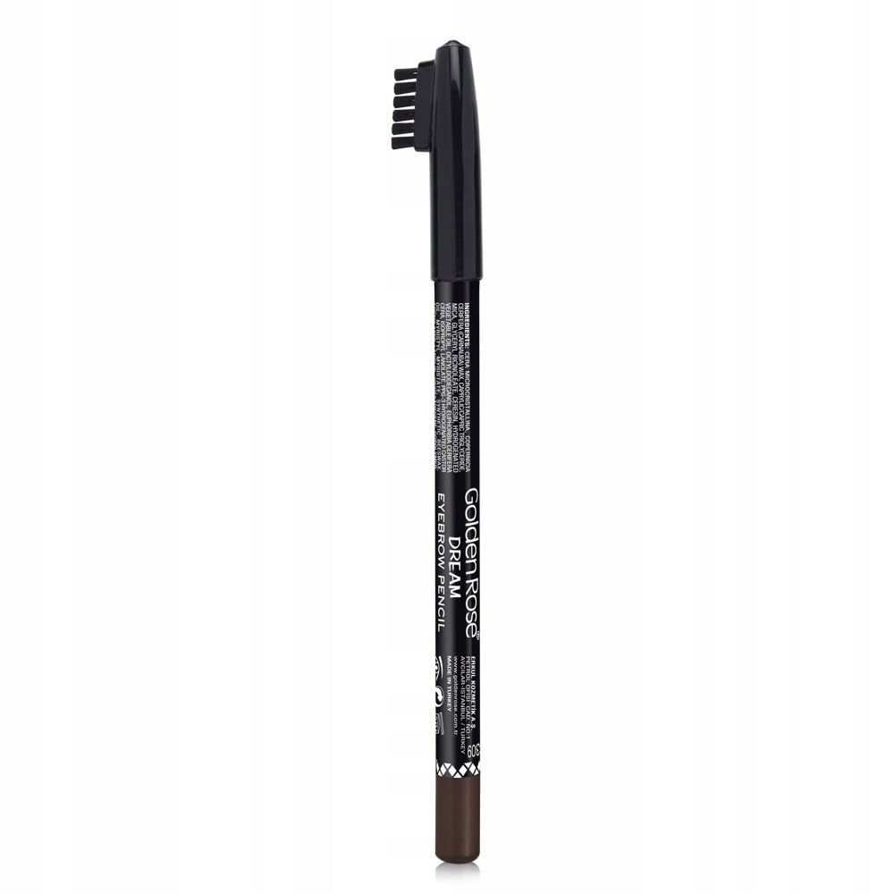 Golden Rose Dream Eyebrow Pencil No: 309 Dark Brown - Şekillendirici Fırçalı Kaş Kalemi