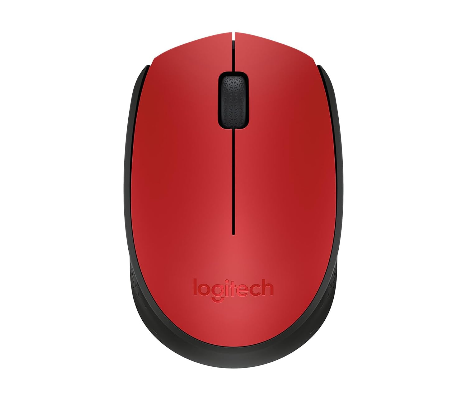 Logitech M171 Kablosuz Mouse, PC, Mac, Dizüstü Bilgisayar için, 2,4 GHz, USB Mini Alıcılı, Optik İzleme, 12 Aylık Pil Ömrü, Sağ ve Sol Elle Kullanıma Uygun, Kırmızı