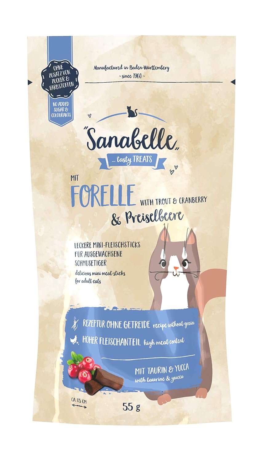 Sanabelle Snack Alabalık Ve Kızılcıklı Kedi Ödül Maması 55gr
