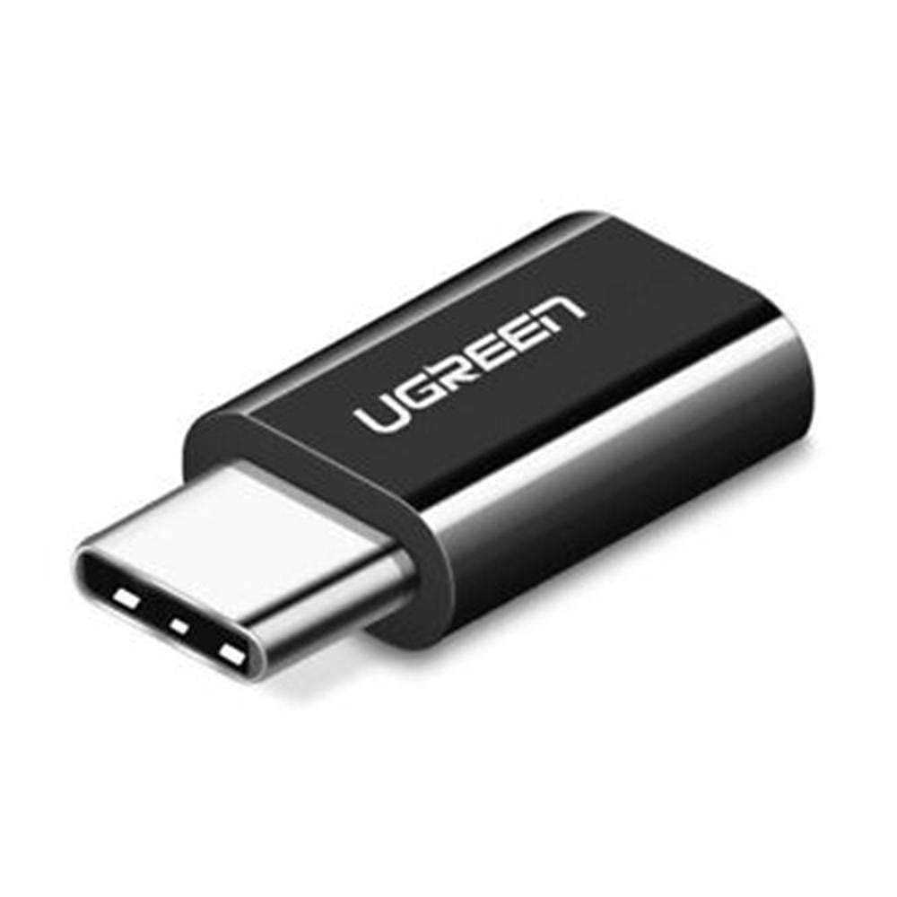 Ugreen Micro USB to Type-C Dönüştürücü Adaptörü, Siyah