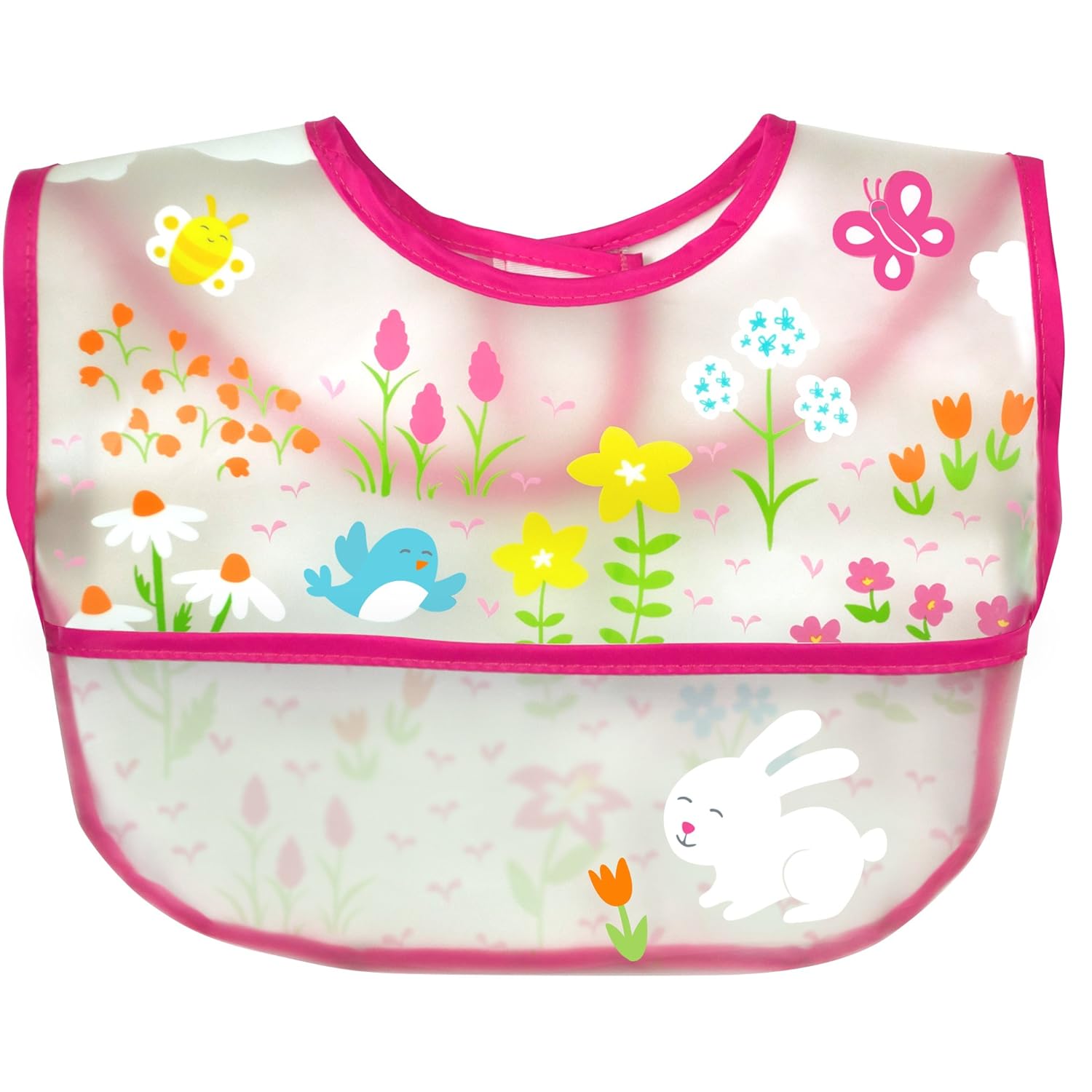 green sprouts I Play Baby 101361-251-25 Mama Önlüğü (Pembe, 9-18 Ay)