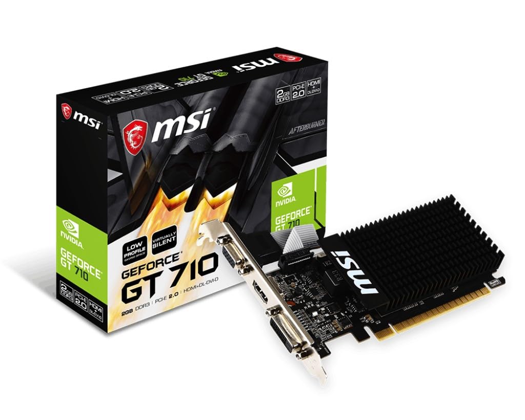 MSI VGA GT 710 2GD3H LP GT710 2GB DDR3 64b DX12 PCIE 3.0 x16 (1xVGA 1xDVI 1xHDMI)