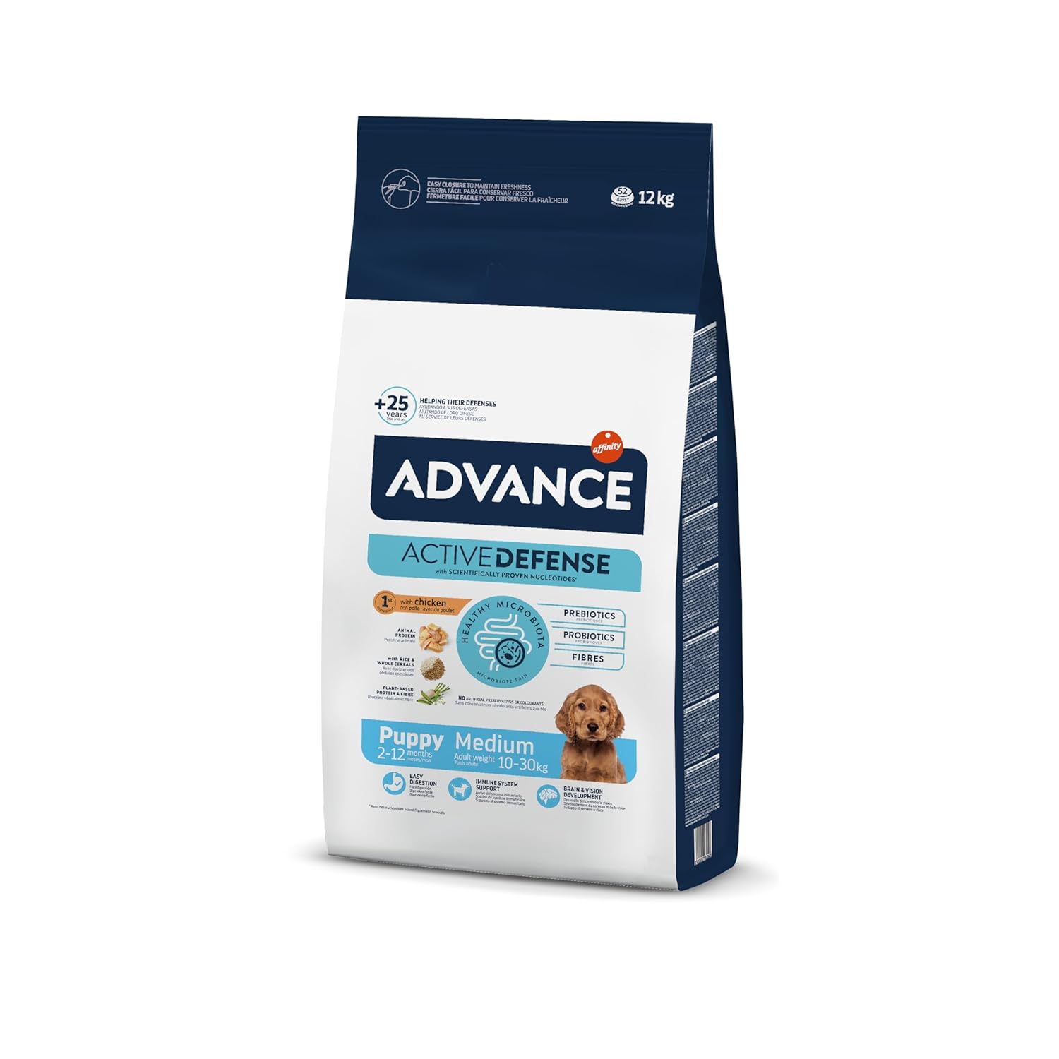 Advance Puppy Protect Tavuklu Orta Irk Yavru Köpek Maması, 12 Kg