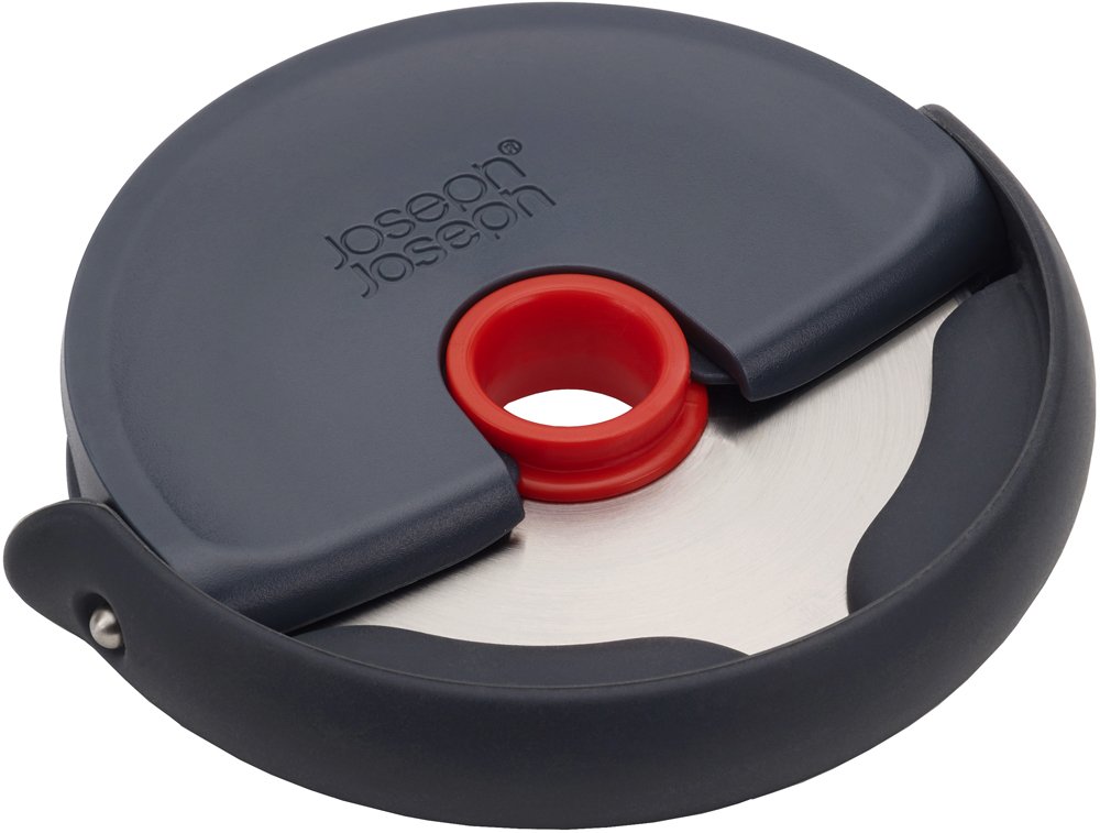 Joseph Joseph 20038 Disc Easy-Clean Pizza Diski, Gri/Kırmızı