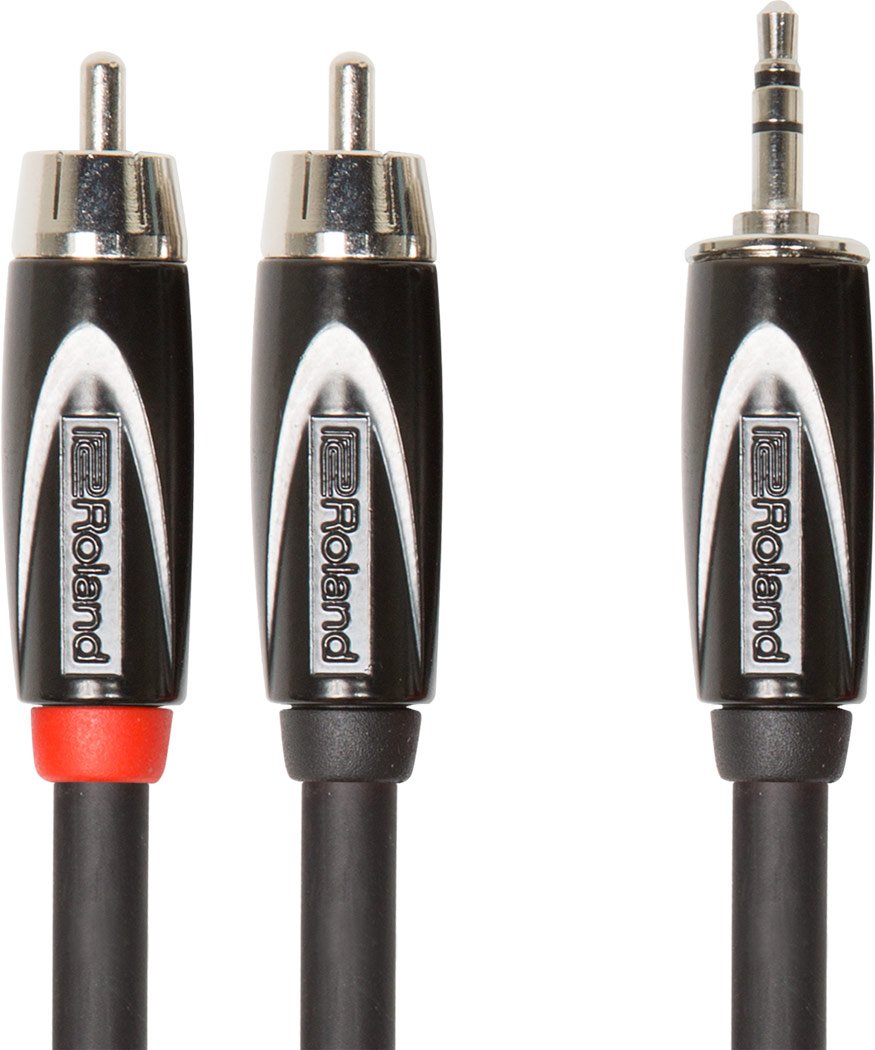 Roland RCC-5-352RVR 5Ft/ 1.5M Interconnect Cable, 3.5mm Trs-Dual Rca